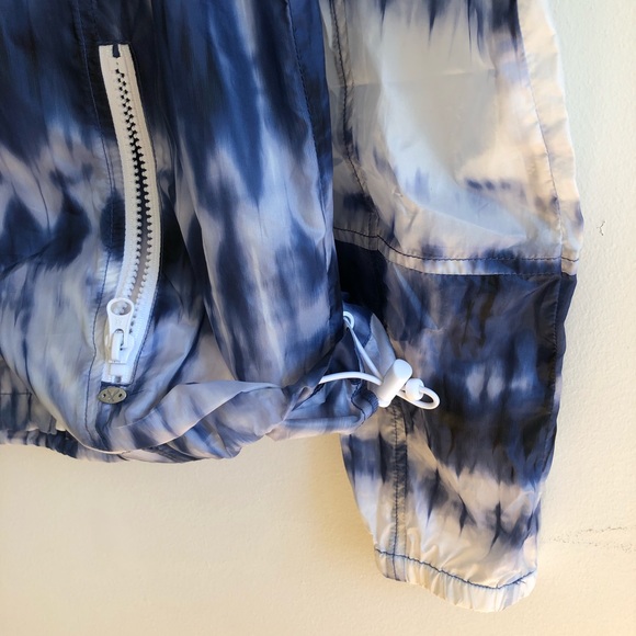 AEO American Eagle Tie Dye Windbreaker Jaket Hood - Picture 4 of 5